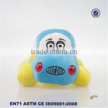 Blue Cute Mini Stuffed Plush Car Toy photo-2