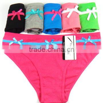 Cute Bow Girls Briefs Breathable Cotton Women's Panties Sexy Lingerie photo-3