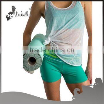 Bulk white loose tan tops Plain gym tank tops for wholesale