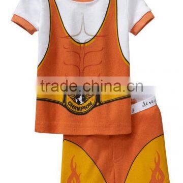 boys fashion catoon pajamas suits baby cotton sleepwear