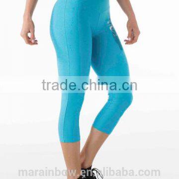 Womens Cropped Leggings Heather Blue Tights Sexy Leggings Wholesale
