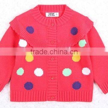 Colorful Polka Dot Design Kids Fashion Knitting Sweater Patterns photo-3