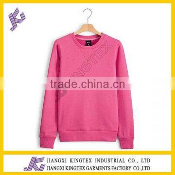 T/C80/20 Fleece Ladies Round Neck Sweater photo-2