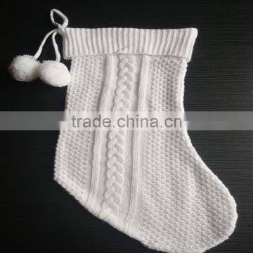 Warmer Decoration Christmas Home Knitted Sock Ugly Funny Christmas Sock photo-3