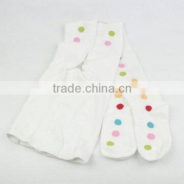 Girl Tights White Colorful Ponit Socks Long Socks photo-5