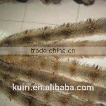 Real Fur Collar 100% Genuine Raccoon Scarf 68cm *11cm Fur Trim of Down Coat photo-6