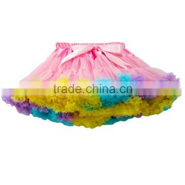 S32466W Princess Kids Girls Tulle Party Ballet Dancewear Short Cake Tutu Skirt photo-4