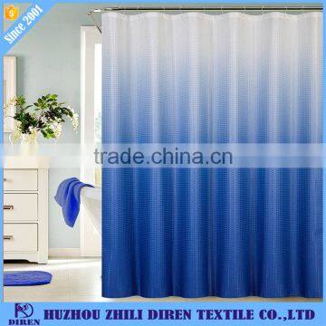 Waterproof Custom Gradient Color Jacquard Point Shower Curtain for Hotel photo-4