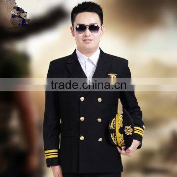 China OEM Suppliers Airport Work Men Pilot Uniforme Airline Uniform photo-4