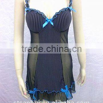 Sheer Lingerie Ladies Fashion Striped Lingerie Shaper Sexy Underwear