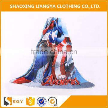 Factory price digital printing fleece blanket, Large blankets