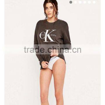 Black Long Sleeve Wholesale Cheap Price Crewneck Women Sweatshirt photo-4
