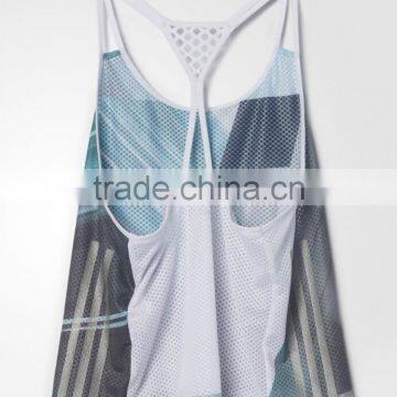 Factory Wholesale High Quality Print Sleeveless Athletic Tank Tops For Women photo-5