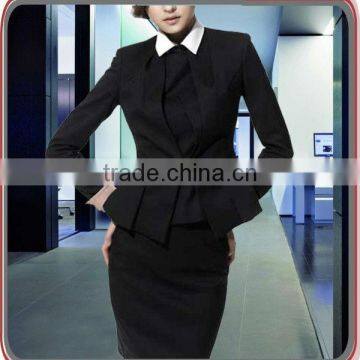 Ladies elegant business suit uniform sets, women office uniform design 2014 newest style, fashion lady suit sets office workwear