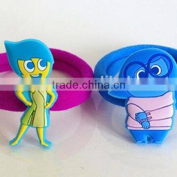 Inside Out Cartoon Characters Decorative Elastic Hair Tie for Kids photo-2