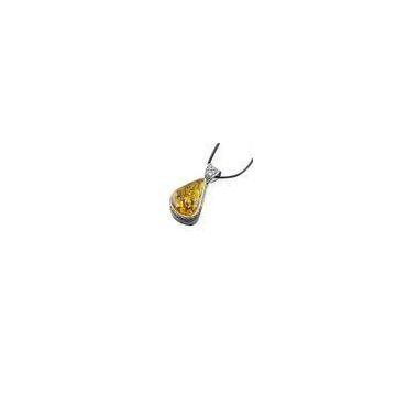 Fashion design customized Gemstone jewelry Charm amber Pendant whole