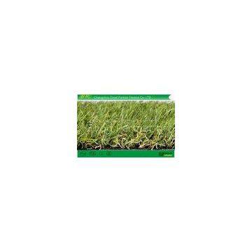 PE Monofilament PP Curl Garden Artificial Grass 4 tone Color Synthetic Turf For Landscaping