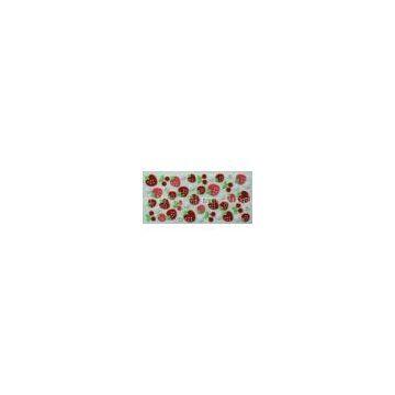 Red Strawberry Layered Japan Style 3D Felt Sticker, Fuzzy Stickers For House Decoration