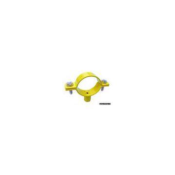 HEAVY PIPE CLAMP M-8+M10, YELLOW PLASTIC PAINTING