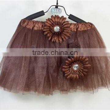 brown ballet tutu long maxi skirts for girls