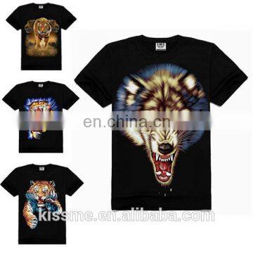 New Style Animal T Shirt Printing Wholsale Animal Printed 100% Cotton T Shirt