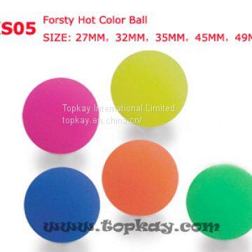 Frosty hot single color bouncing ball, frosty bouncing ball, hot color bouncy ball
