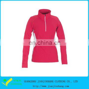 Customizable Raglan Sleeve Contrast Panels Quarter Zip Sport Hoodies For Woman