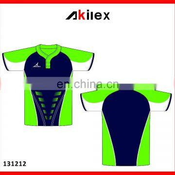 Trendy sublimation customized rugby jersey