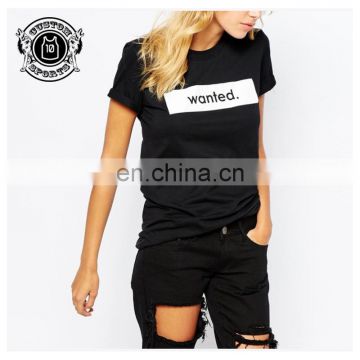 Custom slim fit black t-shirt