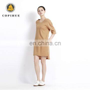 Best Selling Products Casual Camel Dress Wear for Women Cheap