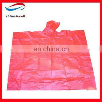 pvc printed rain poncho/durable rain poncho