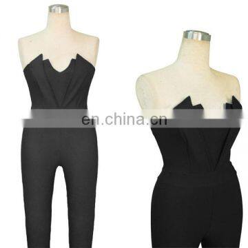 Latest design Sexy off shoulder women jumpsuit with back zip