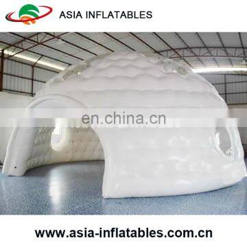 6M Middle Inflatable Dome Tent Camping / White Inflatable Igloo Air Tent for Sale