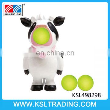 Animal popper with soft foam balls vinyl toys wholesale