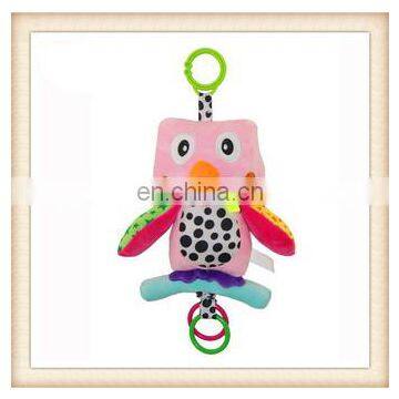 Wholesale lovely night owl string toy musical baby plush toy