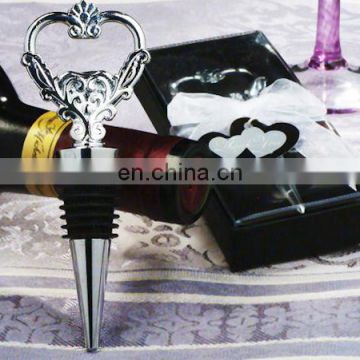 Unique Heart Wine Stopper and Bottle Opener