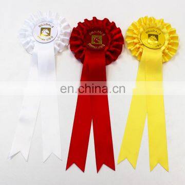 2015 fashionable wholesale multilayered horse racing ribbon rosette flowers