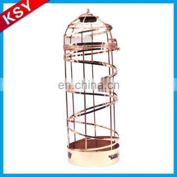 New Product Competitive Price Simple European-Style Antique Metal Artillery Type Wine Bottle Holder Rack photo-5
