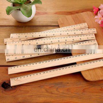 Customized Logo Printed 30cm Wood Ruler