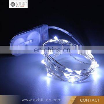 20 LED Battery Operated Micro Fairy Lights With Silver Wire by Festive Lights (White) photo-4