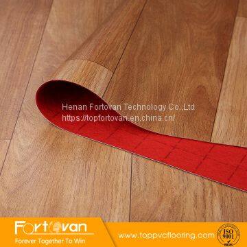 Factory Linoleum Weight 70g 100g 130g Red Felt Back Pvc Flooring on Sale photo-5