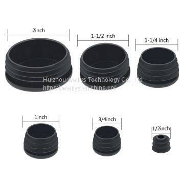 Tube Pipe Plug Black Round Plastic Plugs, Glide Insert End Caps for Chair Table Stool Leg photo-5