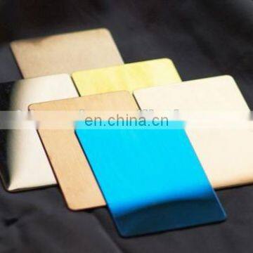 4mm thick 304 316 colorful stainless steel sheet for wall panel