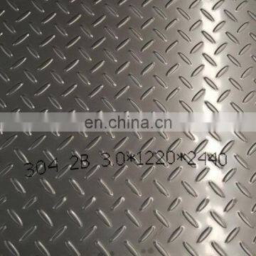 hot rolled 304 Stainless Steel Checkered sheet