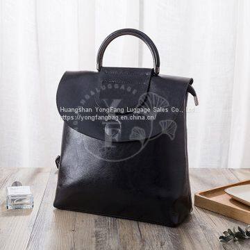 2019 New Fashion Women's Bag Foreign Trade Women's Backpack Leather Retro Casual Handbag