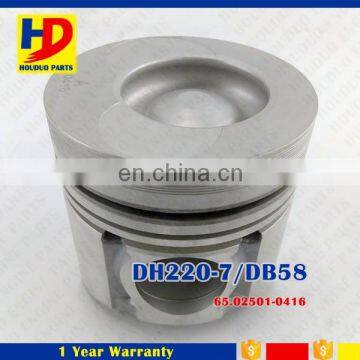 DH220-7 DH220-5 Piston Engine Parts DB58 Piston 102mm Price 65.02501-0416