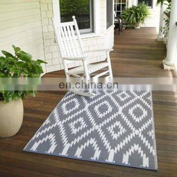 Indoor Plastic Rug DUBLIN GREY WHITE Waterproof Modern Mat photo-3