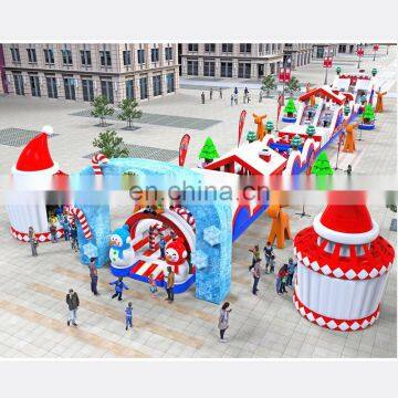Beautiful Christmas Theme Inflatable Christmas Hat Kiosk For Festival Events photo-2