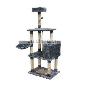 Wooden Sisal Oem Manufacturer Wholesale Customized Design Large Cat Tree House Pet Scratcher Bucket Cat Tree Cat Furniture photo-2