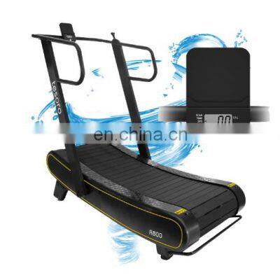 Chinese new  wholesale gym equipment home Self-Generating speed fit tredmill and Woodway air runner curved running machine